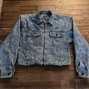 80’s vintage Paisley Blue Jean Jacket